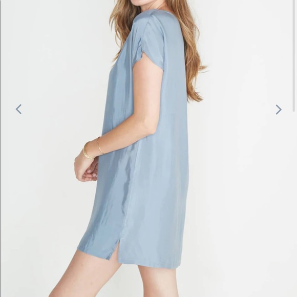 Marine Layer Satin Cupro Shift Dress Sz S EUC - Picture 3 of 6
